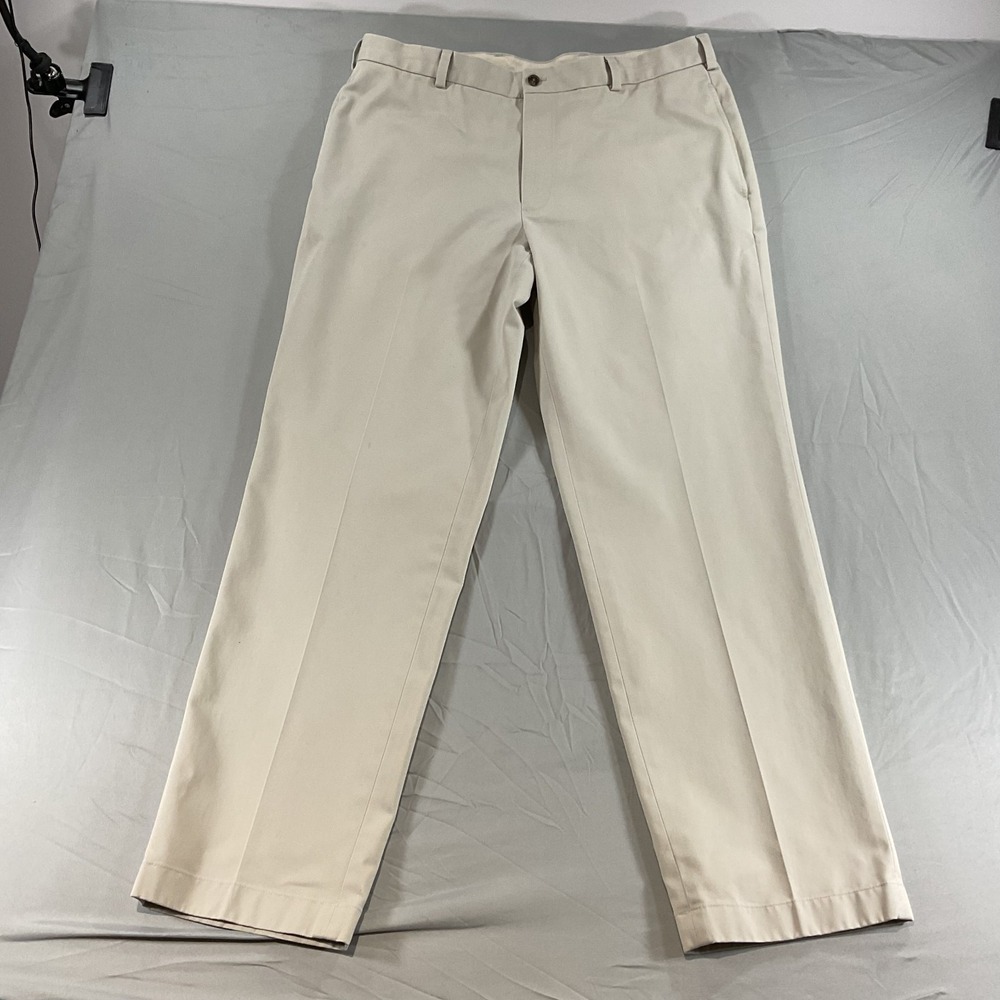 Brooks Brothers 346 38x32 Khaki Dress Pants Classic Fit Beige Business Casual